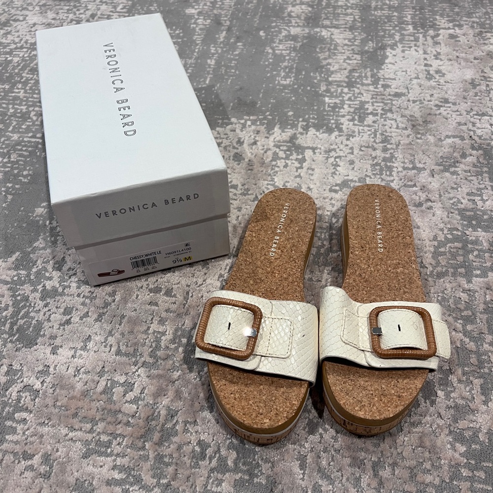 Veronica Beard Wedge Platform Sandal 9.5 - Picture 2 of 7